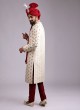 Wedding Wear Art Silk Sherwani For Groom